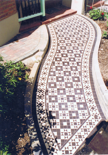 Floor olde english white tiles